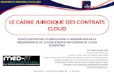 Le cadre juridique des contrats  cloud