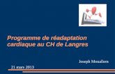 Programme de réadaptation cardiaque au CH de Langres