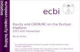 Equity  and CBDR/RC on  the Durban Platform 2012 ecbi Fellowships Benito M üller