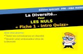 La Diversité… Pour LES NULS « Fiche 1 - Intro Quizz»