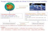 Nuages dans un modèle de climat  & Nuages vus par satellite