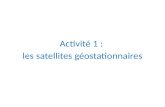 Activité 1 :  les satellites géostationnaires