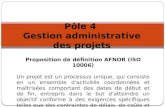 Pôle 4  Gestion administrative  des  projets