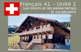 Français  41 –  Unité  1