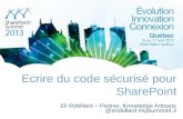 Ecrire  du code  sécurisé pour SharePoint