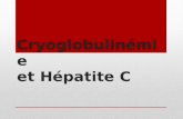 Cryoglobulinémie et Hépatite C