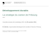 Développement durable La stratégie du canton de Fribourg  —
