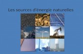 Les sources  d’énergie naturelles