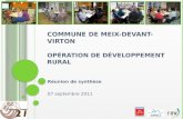 Commune de  Meix -Devant-Virton Opération de développement rural