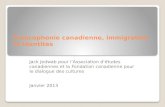 Francophonie canadienne , immigration et  identités