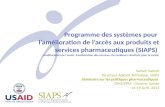 Sameh Saleeb Directeur Adjoint Technique, SIAPS Séminaire sur les politiques pharmaceutiques