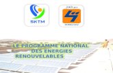 Le programme national  des énergies renouvelables