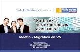 Meetic  – Migration en V5 Pascal Hoarau,  Responsable emailing 20 janvier 2012