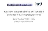 Gestion de la mobilité en Tunisie : état des lieux et perspectives