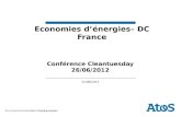 Economies  d’énergies – DC France