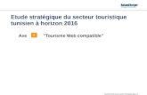 Etude stratégique du secteur touristique tunisien à horizon 2016