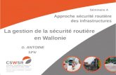 La gestion de la sécurité routière  en Wallonie