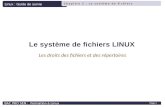 Le système de fichiers LINUX