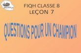 FIQH CLASSE 8 LE ÇON  7