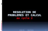 RESOLUTION DE PROBLEMES ET calcul au cycle 2