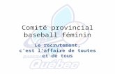 Comité provincial baseball féminin