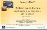 Projet MPASS Maîtrise en pédagogie appliquée aux sciences  de la santé