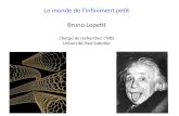 Le monde de l’infiniment petit Bruno Lepetit Chargé de recherches CNRS Université Paul Sabatier