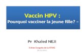 Vaccin HPV :  Pourquoi vacciner la jeune fille? â€“