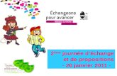 2 ème  journée d’échange et de propositions  - 20 janvier 2011 -