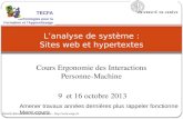 L’analyse de système : Sites web et hypertextes