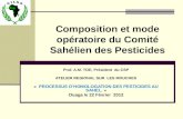 Composition et mode opératoire du Comité Sahélien des Pesticides