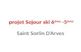 projet  Sejour  ski 6 ème  -5 ème