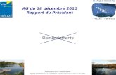 AG du  18  décembre 2010 Rapport du Président