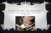 Concours de pensée Idée originale de François Besnard