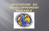 Éducation  AU développement durable