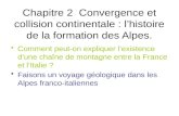 Chapitre 2  Convergence et collision continentale : l’histoire de la formation des Alpes.
