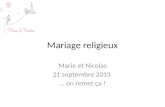 Mariage religieux