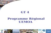 GT 4   Programme Régional UEMOA