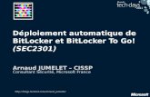 Déploiement automatique de BitLocker et BitLocker To Go! (SEC2301)