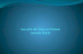Les prix de l’eau en France (année 2012)