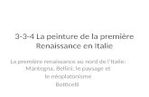 3-3-4 La peinture de la première Renaissance en Italie