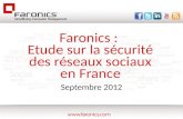 Faronics  :  Etude  sur  la  sécurité  des  réseaux sociaux  en France