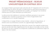 PROJET PÉDAGOGIQUE : SEJOUR LINGUISTIQUE EN CASTILLE 2014