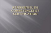 Référentiel de compétences et certification
