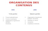 ORGANISATION DES CONTENUS