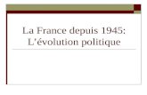 La France depuis 1945: L’évolution politique