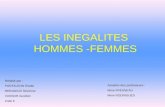 LES INEGALITES  HOMMES -FEMMES