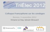 Colloque Francophone sur les sondages