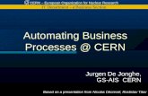 Automating  Business  Processes @ CERN
