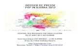 DOSSIER DE PRESSE POP IN DJERBA 2012